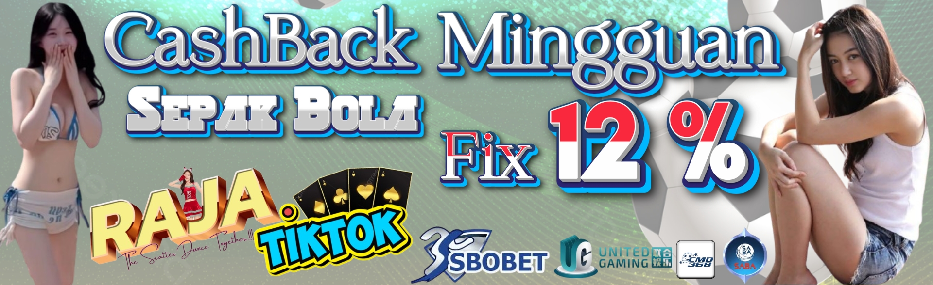 Rajatiktok Cashback Mingguan SportBooks 10%